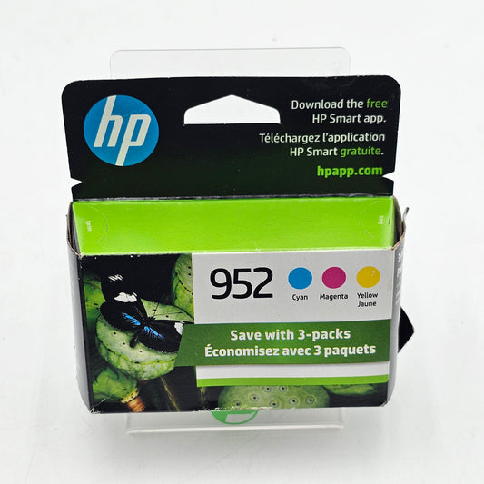New HP 952 Yellow, Cyan and Magenta Ink Cartridge