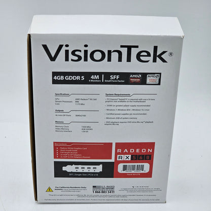 VisionTek Radeon RX 560 4GB GDDR5 Graphics Card 901278