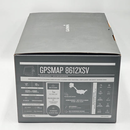 New Garmin GPSMAP 8612XSV Fish Finder