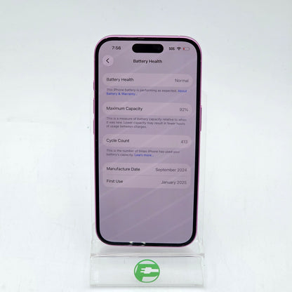 Factory Unlocked Apple iPhone 16 128GB Pink MYAR3LL/A