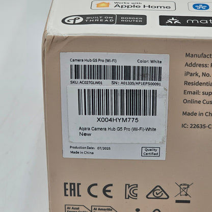 New Aqara Camera Hub G5 Pro WiFi White