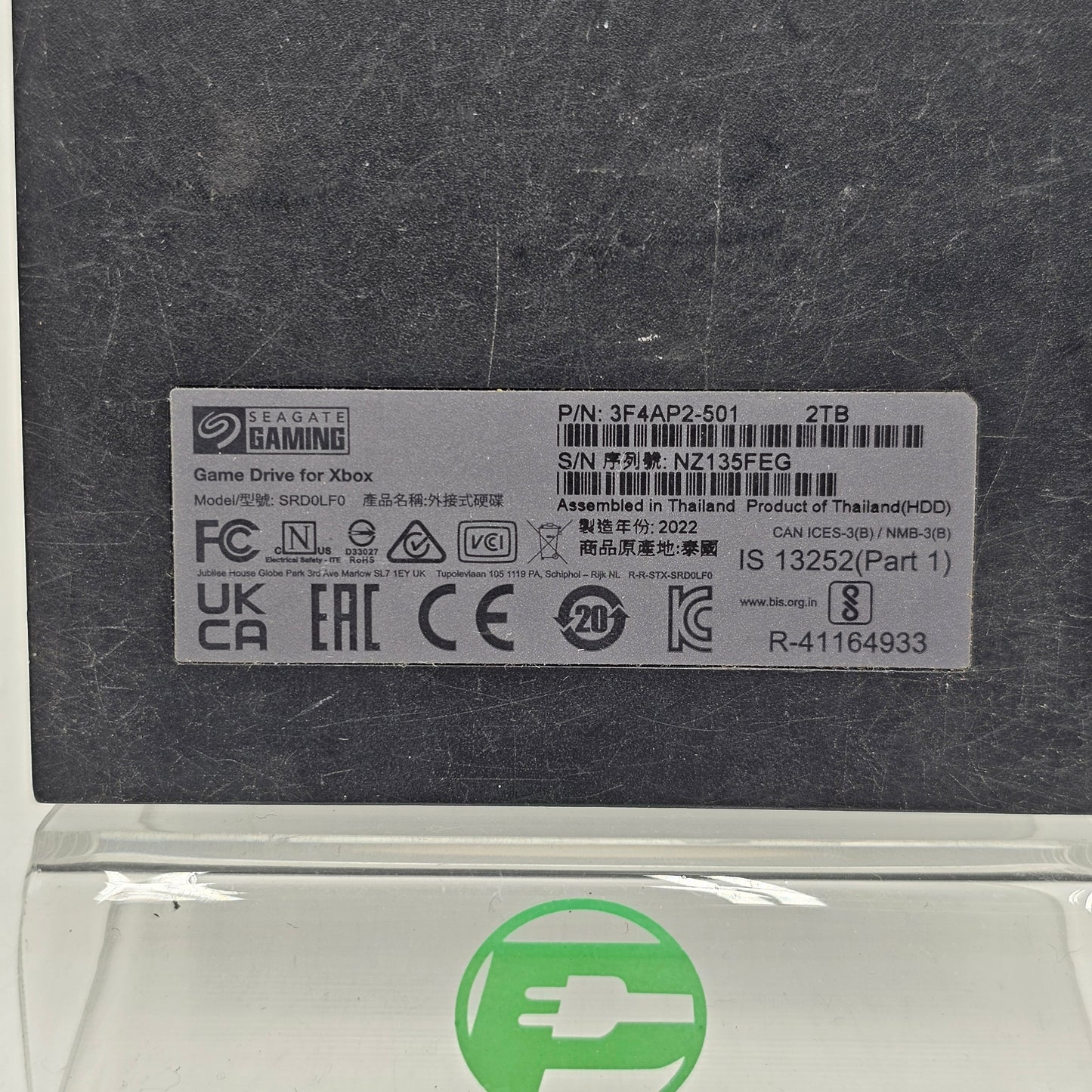 Seagate 2.5" Gaming Drive 2TB Micro USB-B to USB-A SSD SRD0LF0