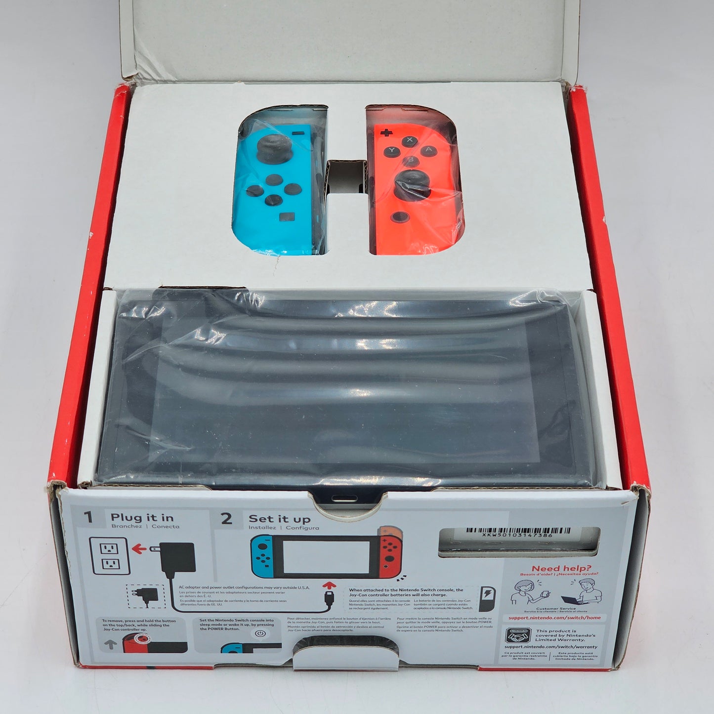 New Nintendo Switch v2 Console Gaming System HAC-001(-01)  Black