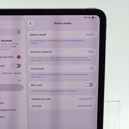 WiFi Only Apple iPad Pro 11" M5 256GB Space Black MDWK4LL/A