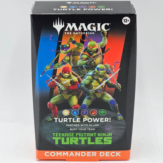 New Magic the Gathering Teenage Mutant Ninja Turtles Commander Deck Turtle Power