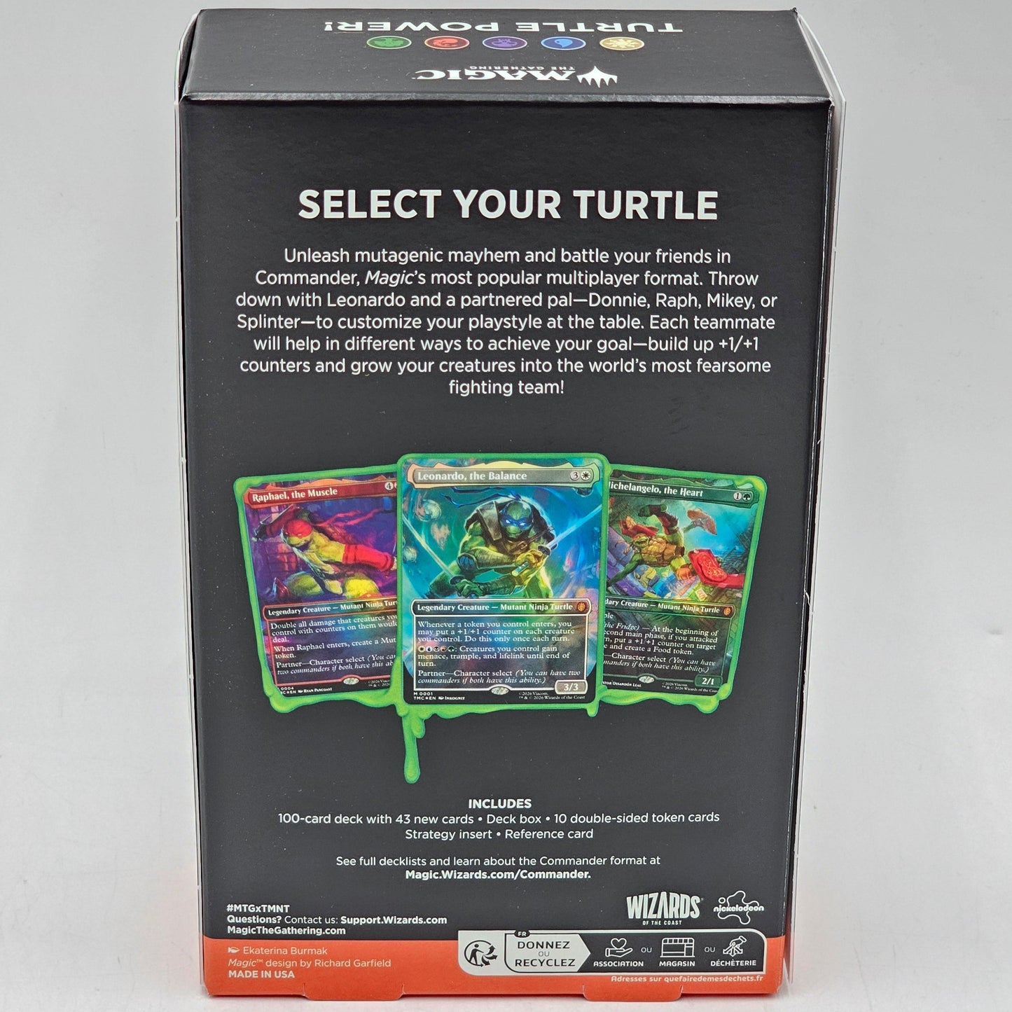 New Magic the Gathering Teenage Mutant Ninja Turtles Commander Deck Turtle Power