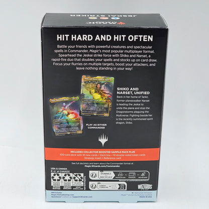 New Magic the Gathering Tarkir Dragonstorm Commander Deck Jeskai Striker