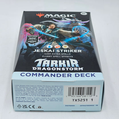 New Magic the Gathering Tarkir Dragonstorm Commander Deck Jeskai Striker