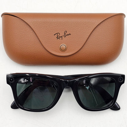 Ray-Ban Meta Wayfarer Gen 1 Shiny Black Standard RW4006 60171 AI Smart Glasses