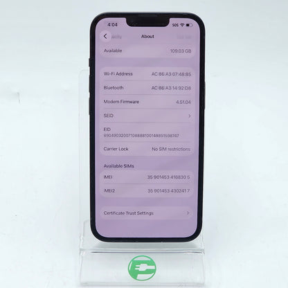 Factory Unlocked Apple iPhone 14 128GB Midnight MPUA3LL/A