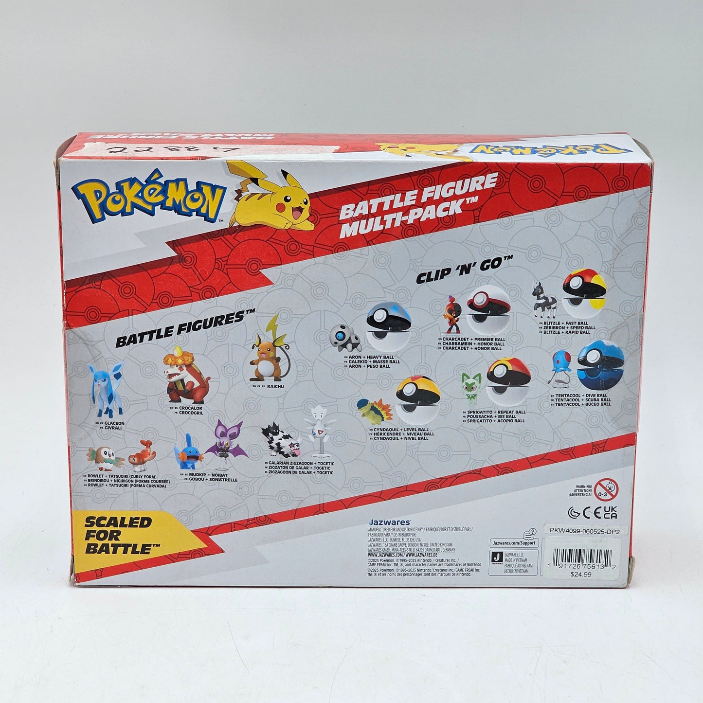 New Pokemon Battle Figure Multi Pack 6 Figurines Lot of 3 PKW3614