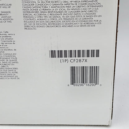 New HP 87x Toner Cartridge CF287X