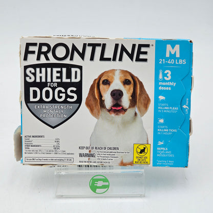 New Frontline Shield for Dogs 21-40LBS Flea & Tick Treatment