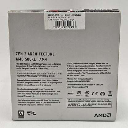 AMD Ryzen 5 3600 3.60GHz 6 Core 100-1000000031BOX 12 Thread AM4