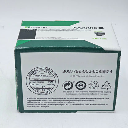 New Lexmark One Black Extra High Yield Toner Cartridge 70C1XK0 Black
