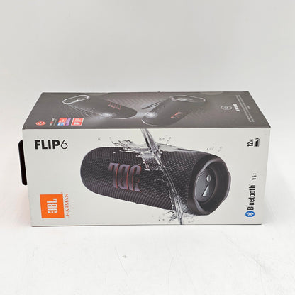 JBL Flip 6 Portable Wireless Bluetooth Speaker Black JBLFLIP6BLKAM