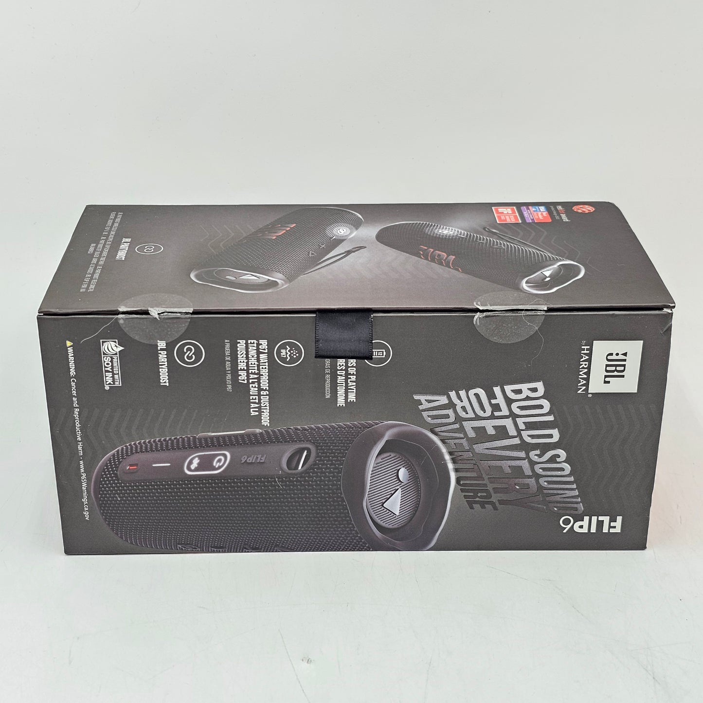 JBL Flip 6 Portable Wireless Bluetooth Speaker Black JBLFLIP6BLKAM