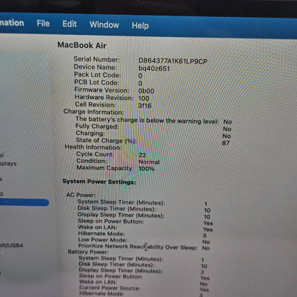 2024 Apple MacBook Air 15" M3 8C GPU 4.0GHz 16GB RAM 256GB SSD A3114