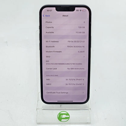 Factory Unlocked Apple iPhone 13 128GB Midnight MLML3LL/A