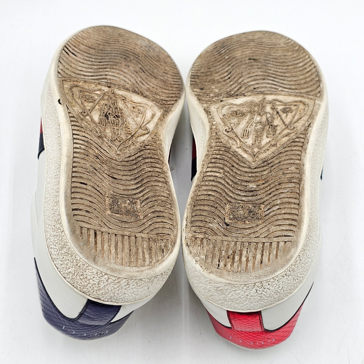 Gucci Ace Web UFO Dragon Sneaker Patch White Leather Python Sz 11