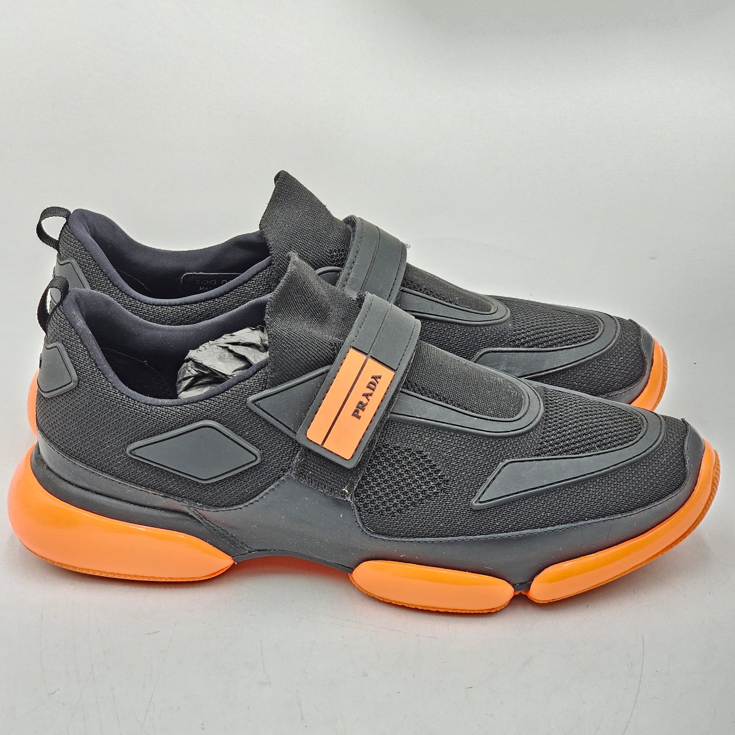 Prada Cloudburst Nero + Arancio Sz 7