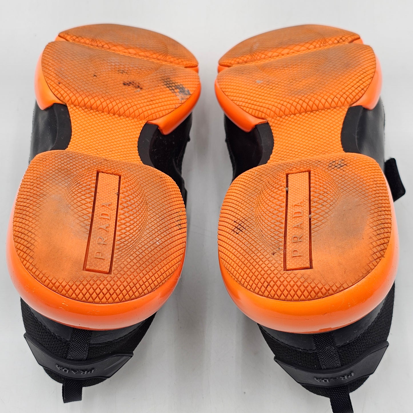 Prada Cloudburst Nero + Arancio Sz 7