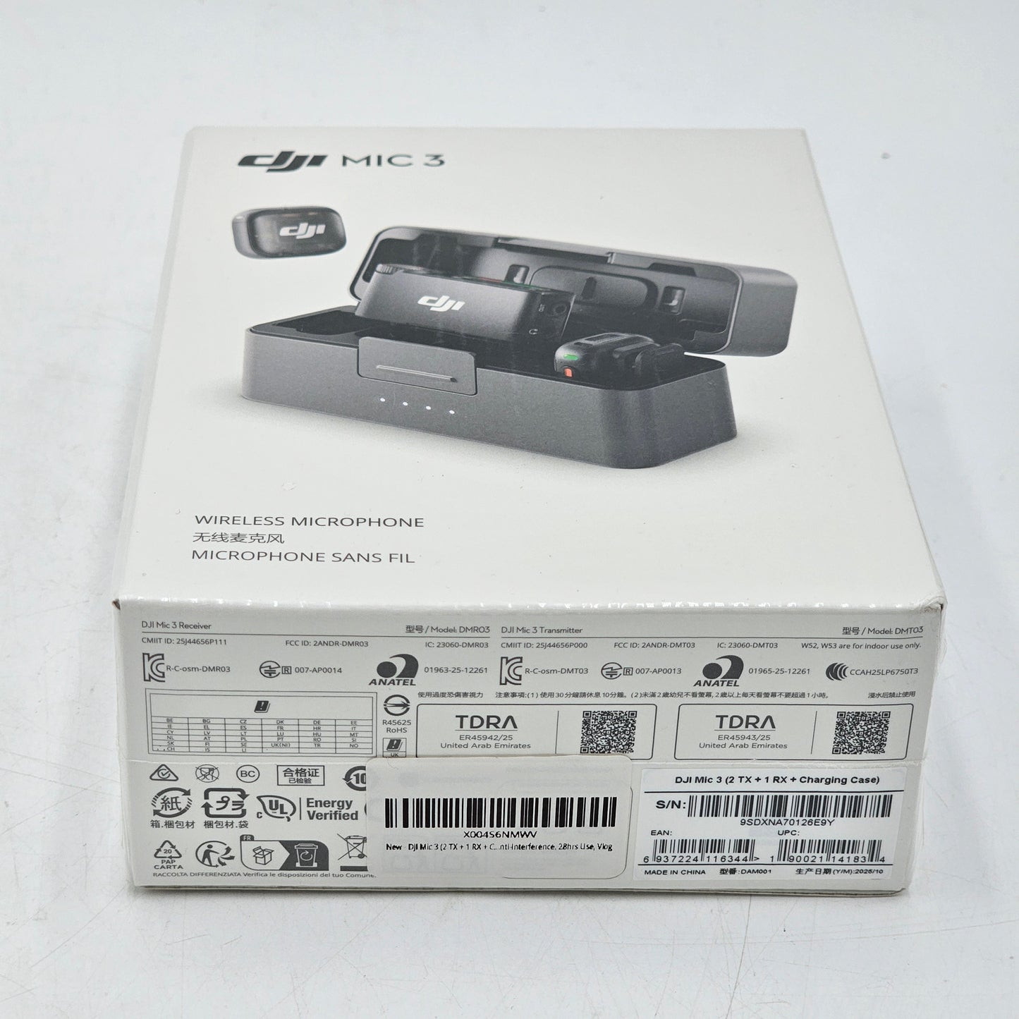 New DJI MIC 3  (2 TX + 1 RX + Charging Case)