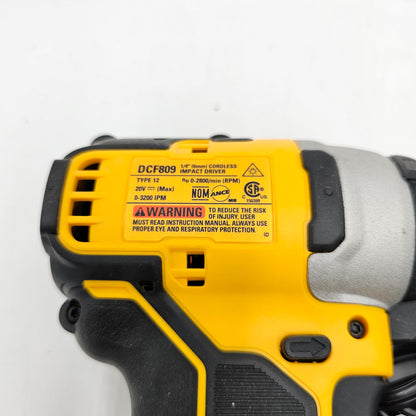 DeWalt DCF809 20V MAX 1/4" Cordless Impact Driver