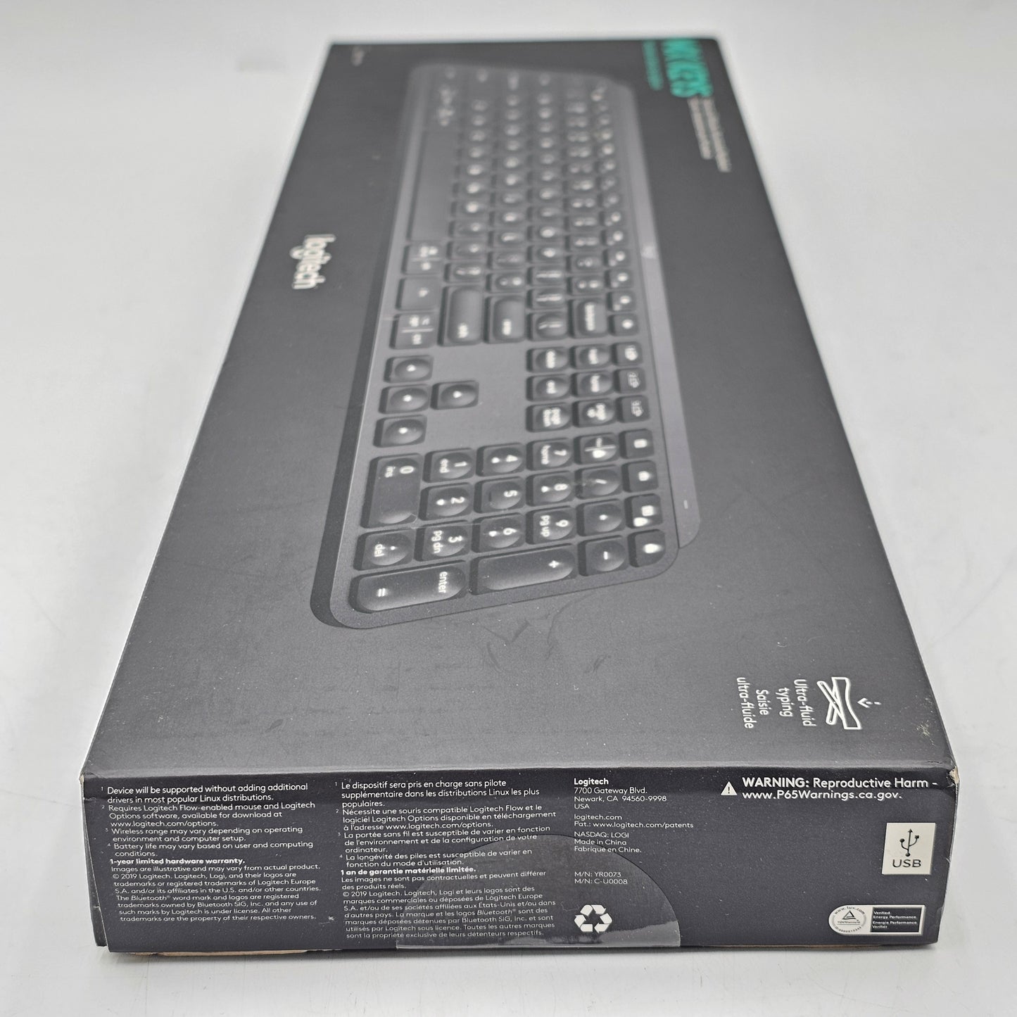 New Logitech MX Keys S 920-009295 Wireless Keyboard Black