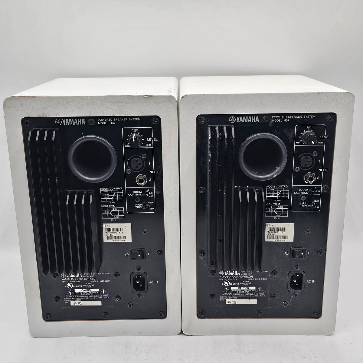 Yamaha Powered Speaker System Studio Monitor White HS7 Set