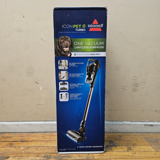 New Bissell ICONPET Turbo Cordless Vacuum 31781