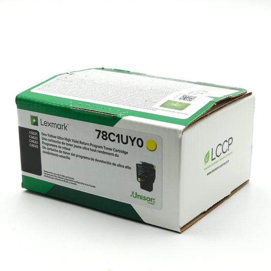 New Lexmark 78C1UYO Yellow Ultra High Yield Toner Cartridge