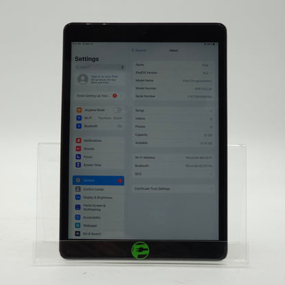 WiFi Only Apple iPad 7th Gen 32GB Space Gray MW742LL/A