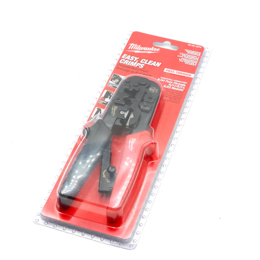 New Milwaukee 48-22-3074 Ratcheting Pass-Through Crimper &amp; Stripper