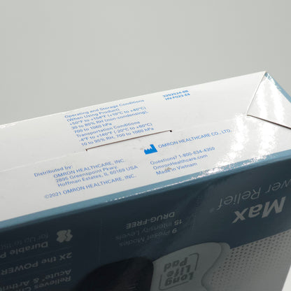 New Omron TENS Therapy Pain Relief Max Power