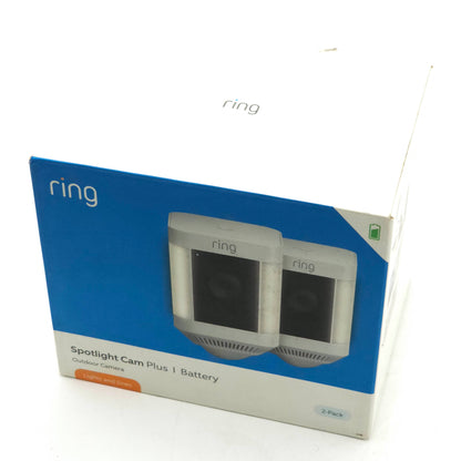 New Ring Spotlight Cam Plus- Battery 2 Pack Outdoor Camera