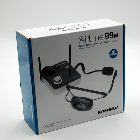 New Samson AirLine 99m Micro UHF Wireless System Fitness Headset SW9A9SQED