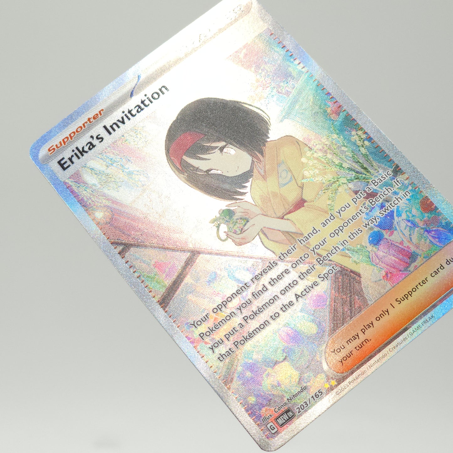 Pokémon TCG Scarlet Violet 151 Erika's Invitation 203/165 Ultra Rare Full Art
