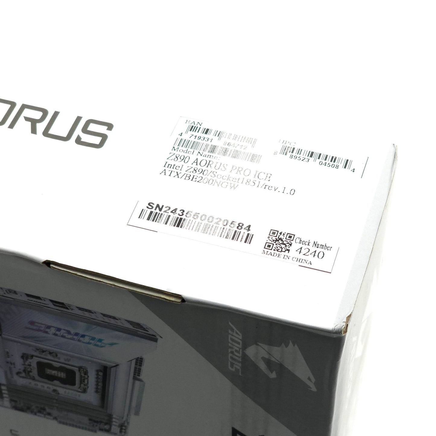 New Auros Z890 PRO ICE Socket LGA 1851 Intel Z890 ATX DDR5 Wi-Fi 7 Motherboard