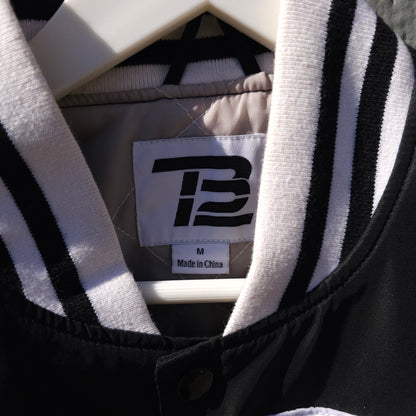 Tom Brady Limited Edition Quilted Bomber Jacket Size Medium TB12