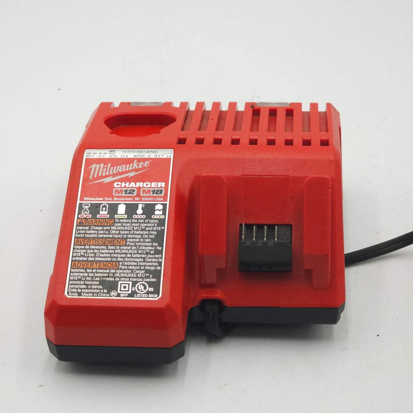 New Milwaukee M12 M18 Charger 48-59-1812