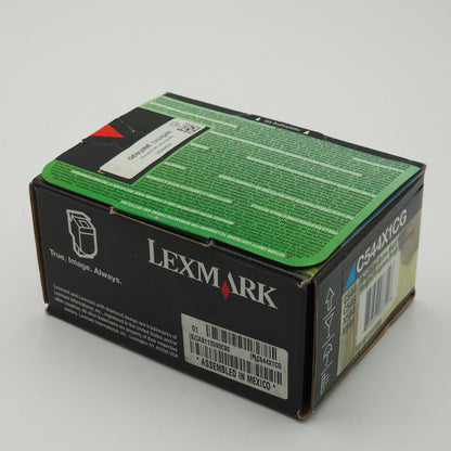 New Lexmark EXTRA High Yield Laser Toner Cartridge- Cyan C544X1CG