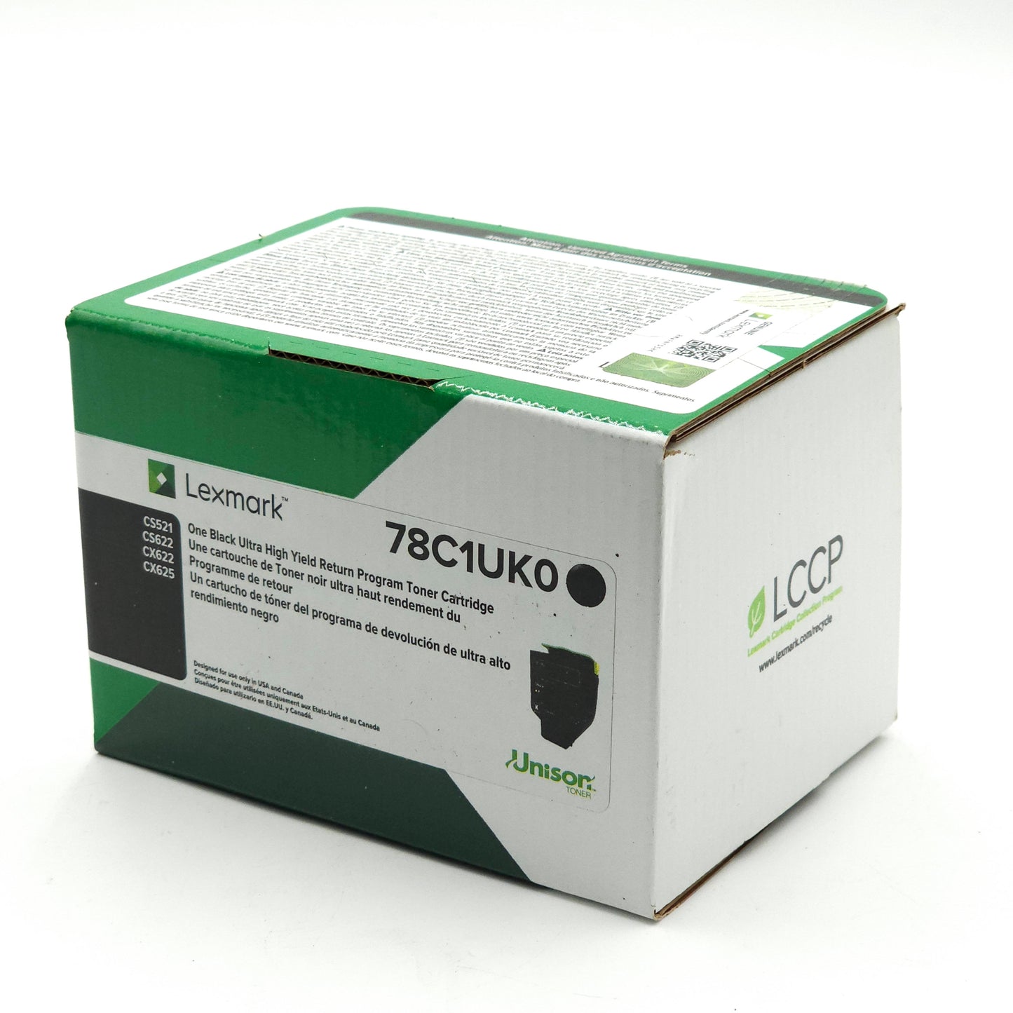 New Lexmark 78C1UKO Black Ultra High Yield Toner Cartridge