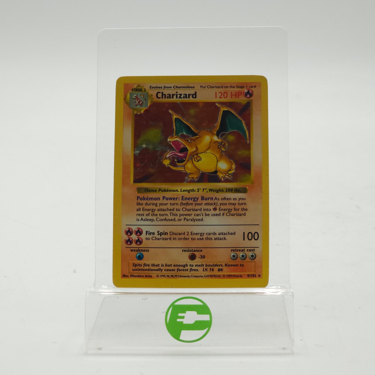 Pokémon TCG Base Set (Shadowless) Charizard 4/102 English
