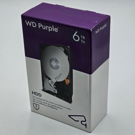 New Western Digital Surveillance Grade 3.5" 6TB HDD (Purple) WD64PURZ