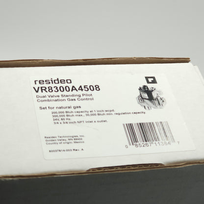 New resideo Dual Valve Standing  Pilot Combination Gas Control VR8300A4508