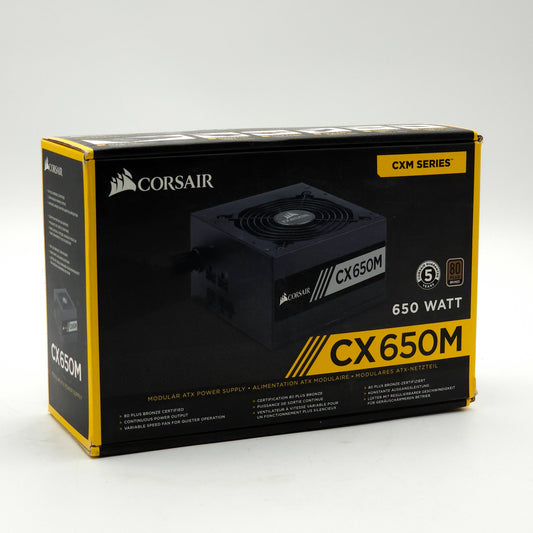 Corsair CX Series CX650M 650 Watt 80 PLUS® Bronze Certified Modular ATX PSU