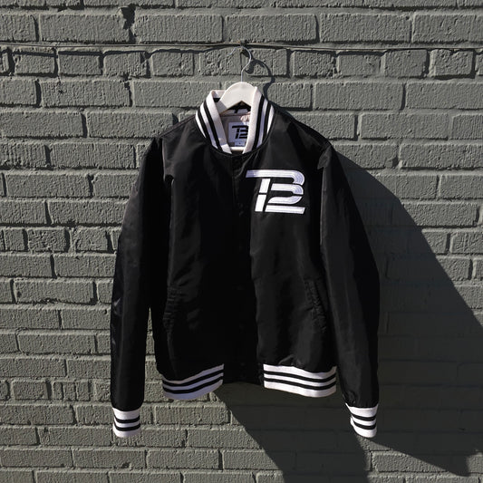 Tom Brady Limited Edition Quilted Bomber Jacket Size Medium TB12