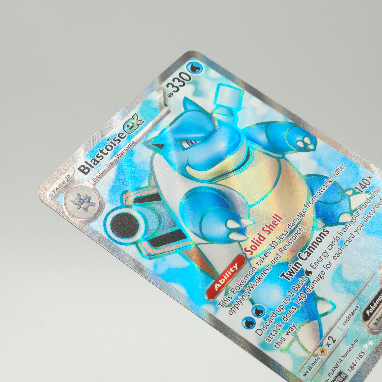 Pokémon TCG Scarlet Violet 151 Blastoise ex 184/165 Ultra Rare Full Art