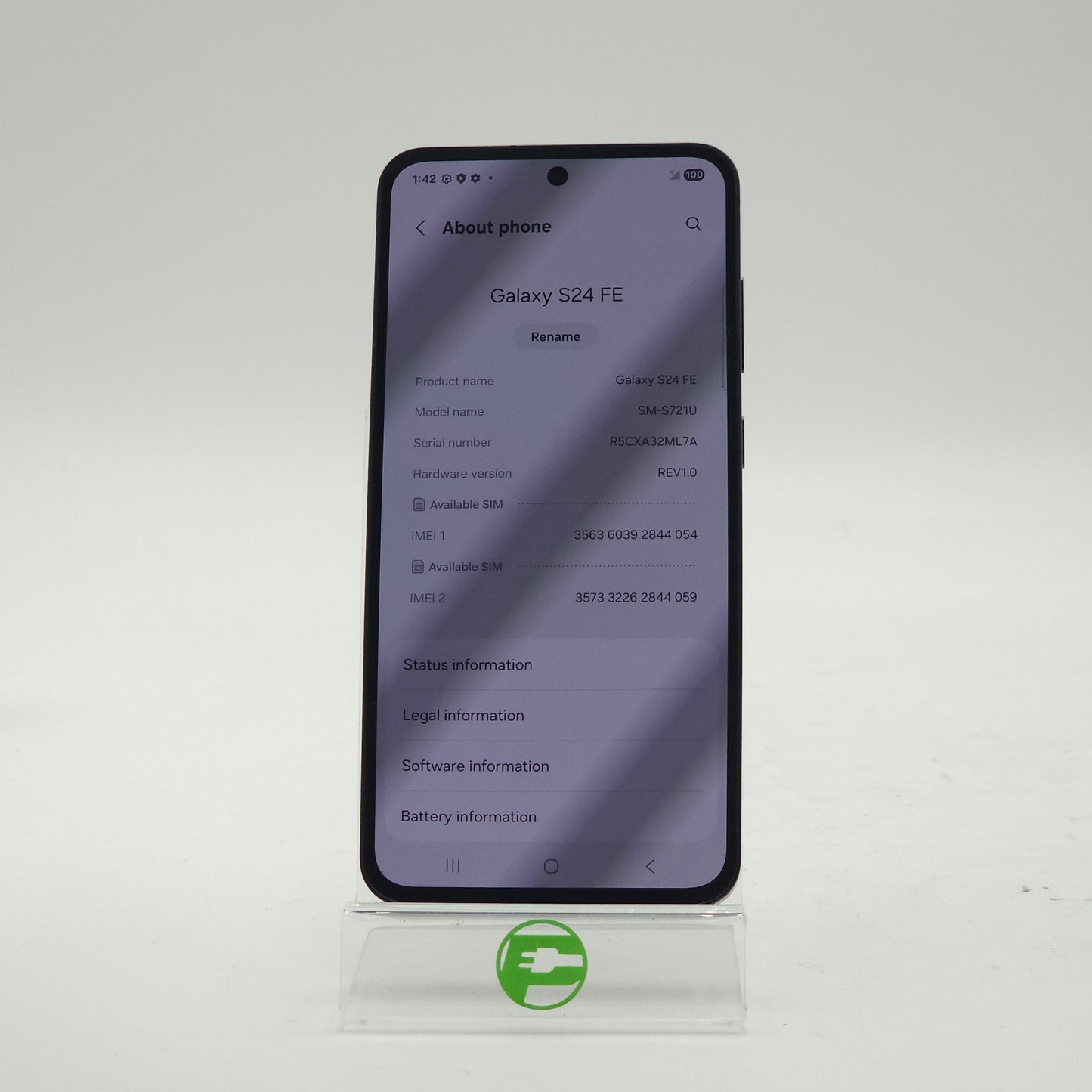 Unlocked Samsung Galaxy S24 FE 8GB RAM 128GB SM-S721U Aura Black